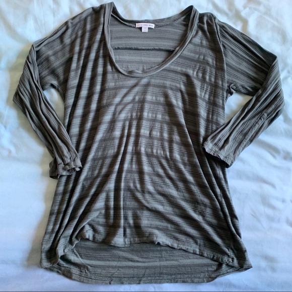 James Perse Striped Long Sleeve Tee - Picture 1 of 8